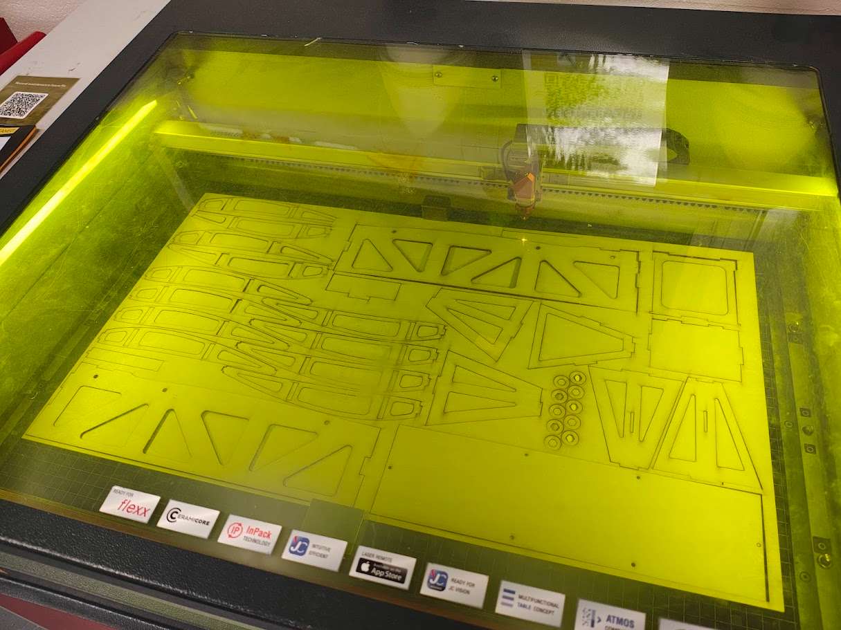 Laser cutting plywood