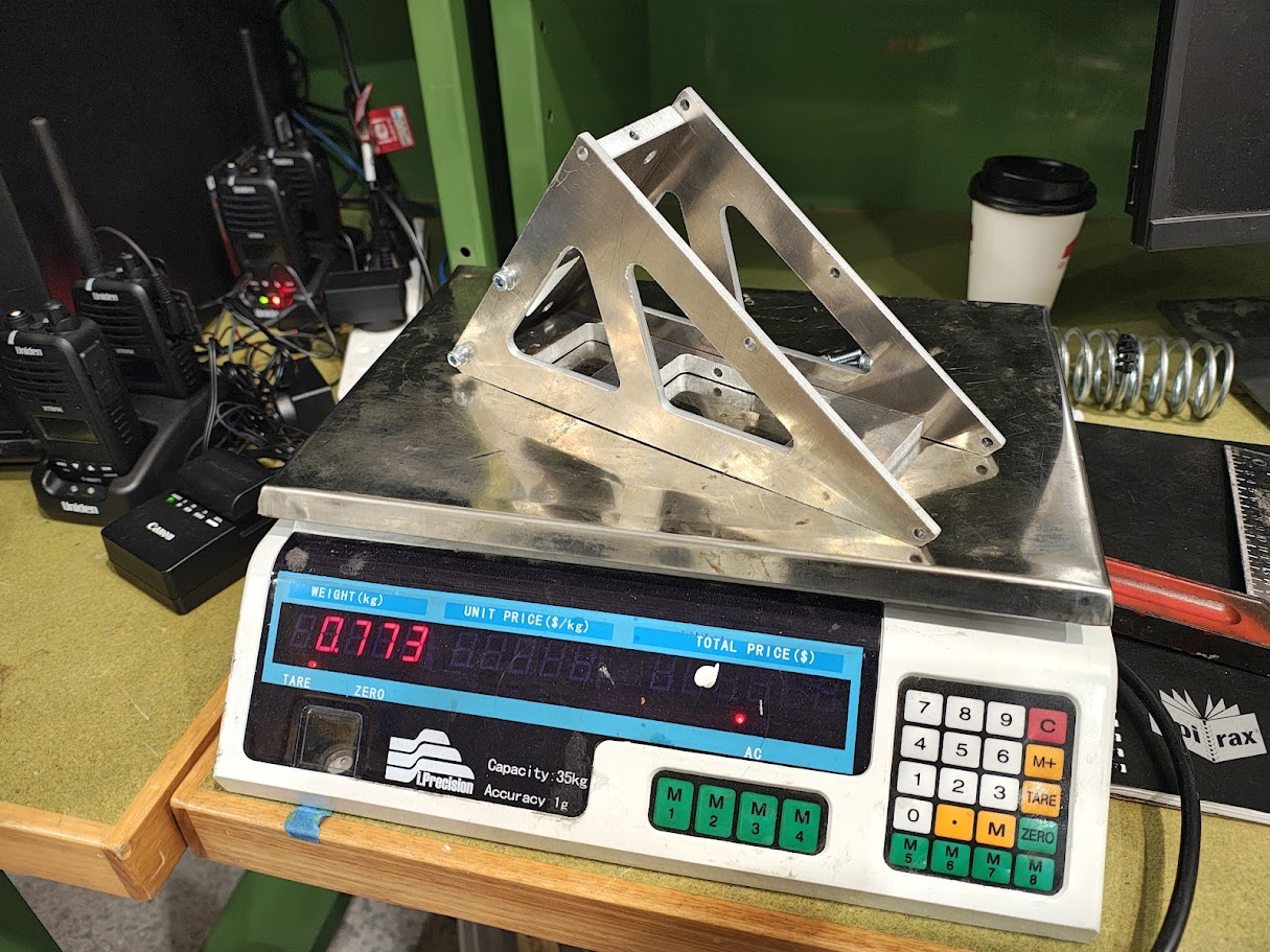 Aluminium brake pedal mount