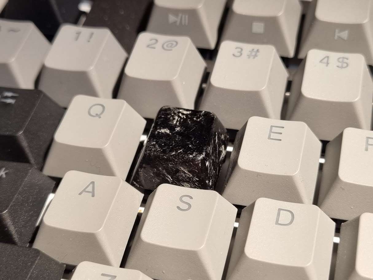 Forged carbon keycap