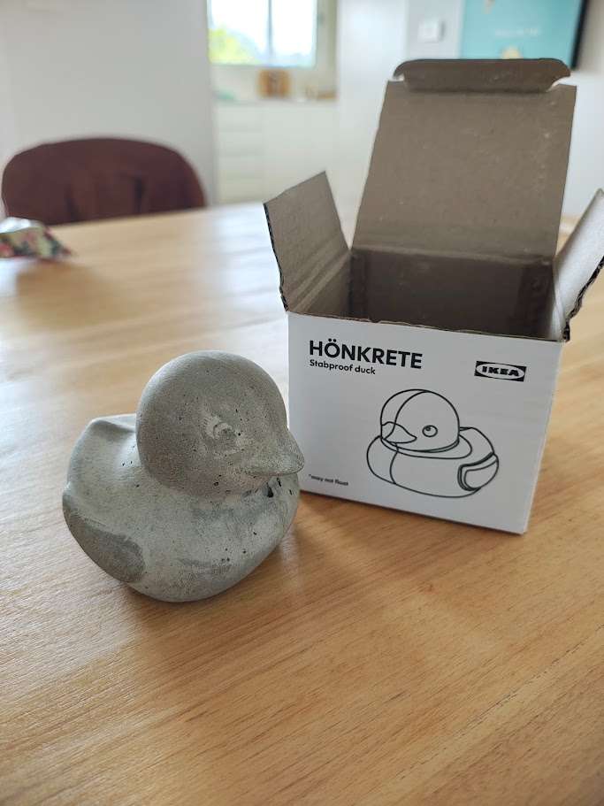 concrete duck